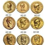 Η φυσική αλλαγή του Ρωμαίου αυτοκράτορα Νέρωνα όπως φαίνεται στα νομίσματα που εκδόθηκαν κατά τη διάρκεια...