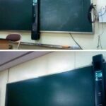 Μαυροπίνακας στο Πανεπιστήμιο Kyung Hee εξοπλισμένος με ψηφιακή γόμα που σαρώνει και...