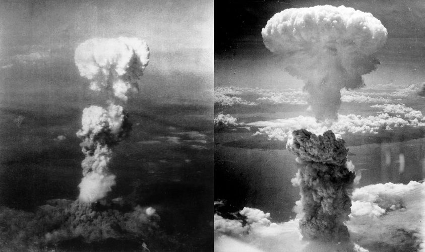 Η έκρηξη μίας πυρηνικής βόμβας ακολουθείται από το γνωστό «μανιτάρι», το οποίο αποτελείται.. 1