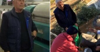 Το παιδί του λαού: Ο Νίκος Ξανθόπουλος στα 88 του άφησε την σκηνή και έπιασε την βέργα να μαζέψει ελιές