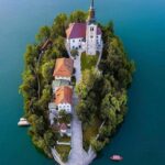 Το νησί Bled Σλοβενία...