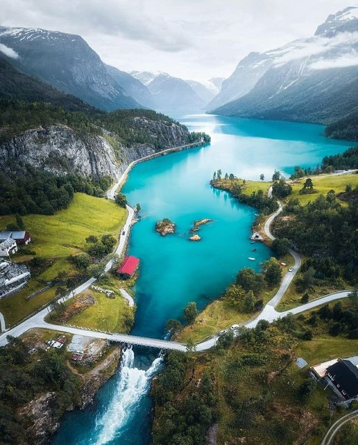 Lake Lovatnet, Norway IG credits: @fredrik_stroemme... 1