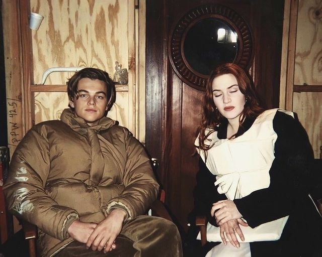 Leonardo DiCaprio & Kate Winslet στα παρασκήνια του Titanic (1997) 1