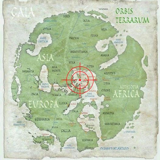 Χάρτης πως έβλεπαν οι Ρωμαίοι τον κόσμο 1