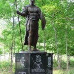 Το #άγαλμα του #Λεωνίδα, στην πύλη στρατοπέδου 3th brigade mountain division of...