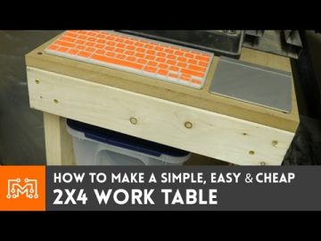 Πώς να φτιάξετε ένα ΑΠΛΟ, εύκολο και οικονομικό τραπέζι εργασίας 3