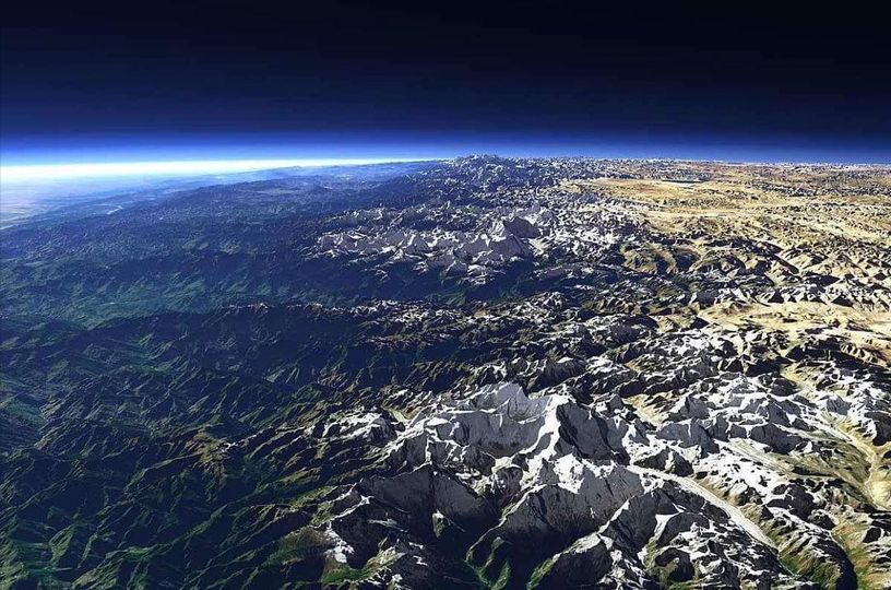 Τα Ιμαλάια όπως φαίνονται από το διάστημα : @unique_places_on_earth #YourEarth #earth #mo... 1
